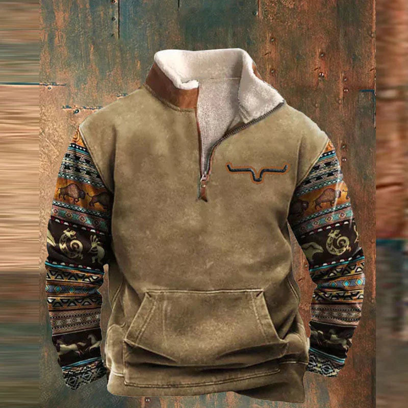 David | Quarter Zip-Up Sweater