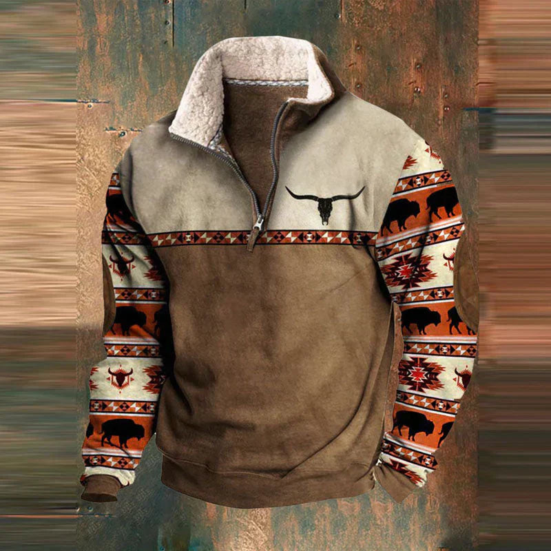 David | Quarter Zip-Up Sweater