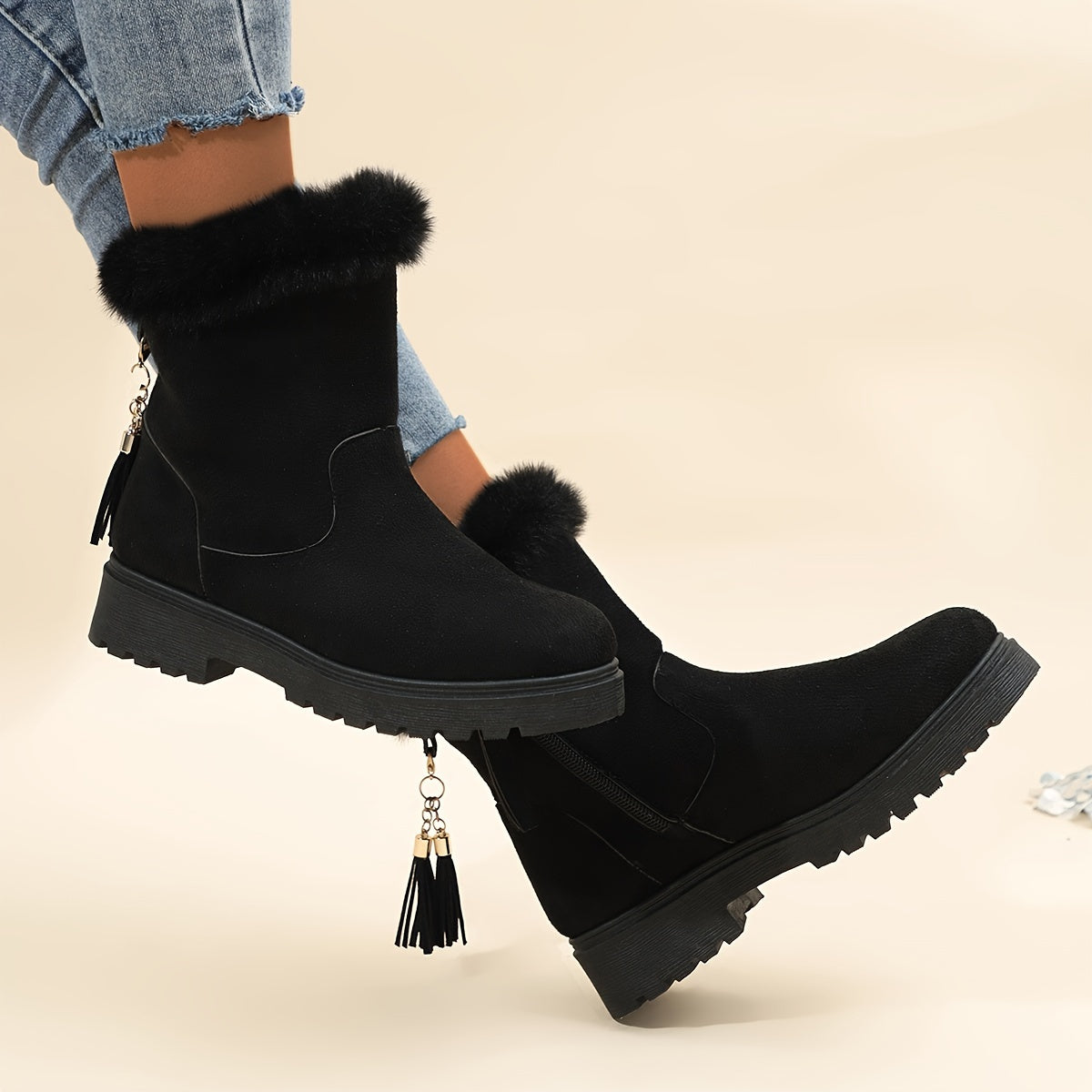 Zoe | Black Winter Boots