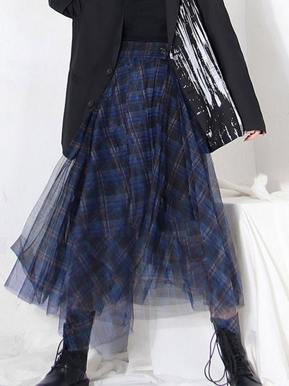 Alaiya Plaid Skirt