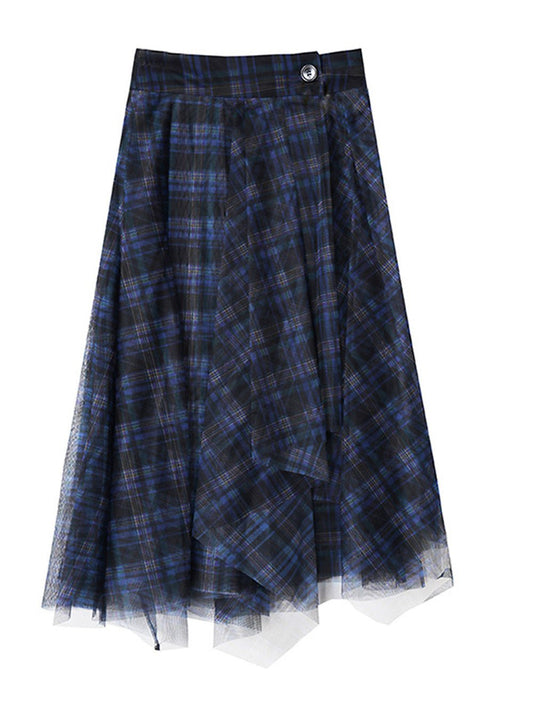 Alaiya Plaid Skirt