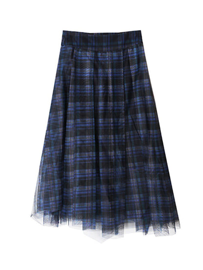 Alaiya Plaid Skirt