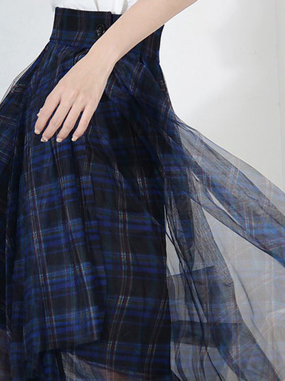 Alaiya Plaid Skirt