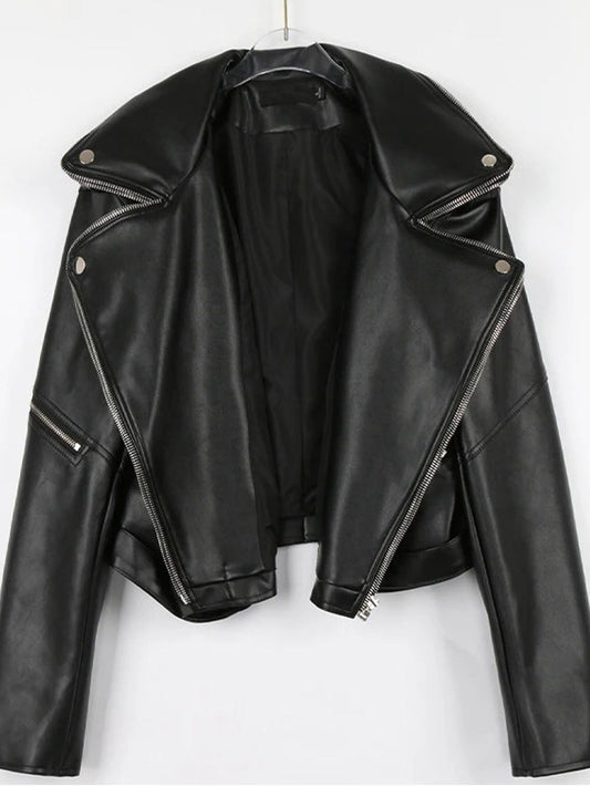 Alicia Faux Leather Jacket Threads & Bond