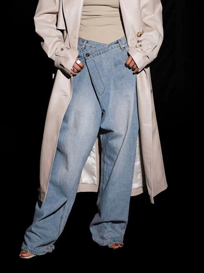 Allie Asymmetrical Denim Pant