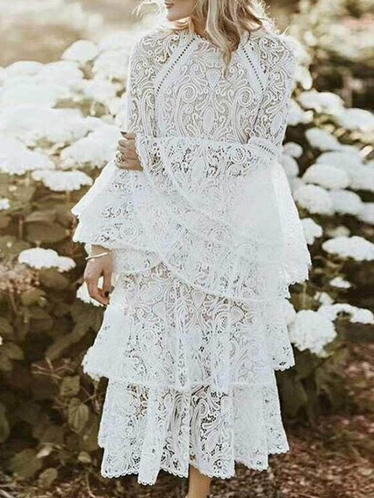 Amalia White Lace Dress