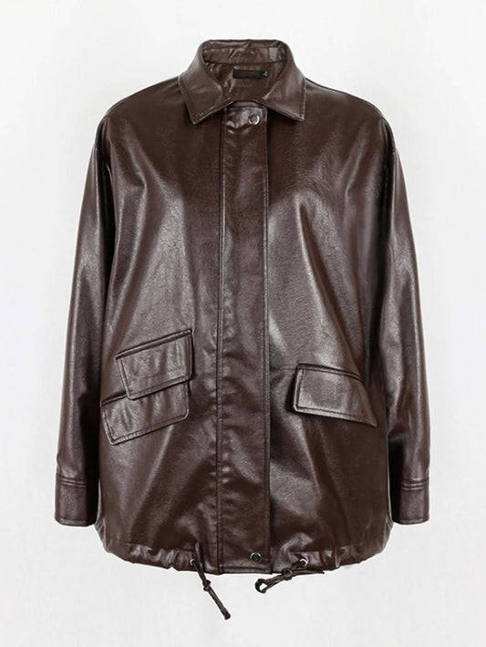 Arden Faux Leather Jacket Threads & Bond