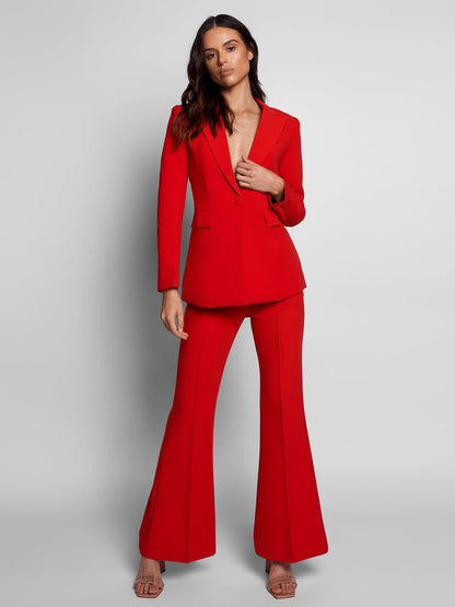 Bahira Blazer + Pants Set In Red