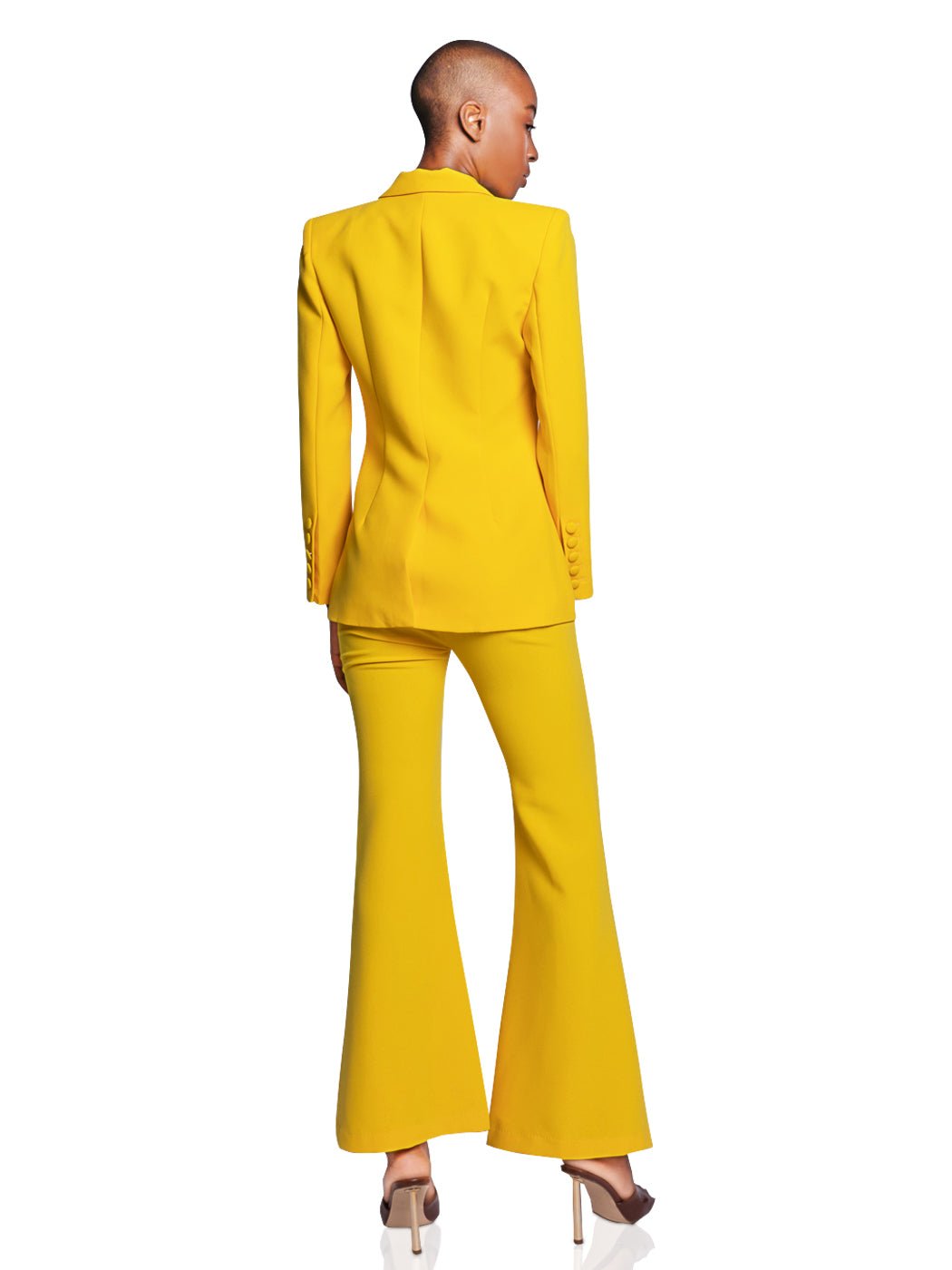 Bahira Blazer + Pants Set In Yellow