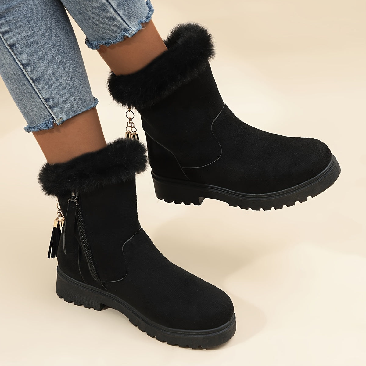 Zoe | Black Winter Boots