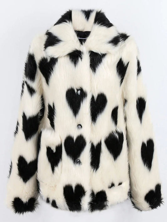 Blair Heart Thick Warm Fluffy Jacket Threads & Bond