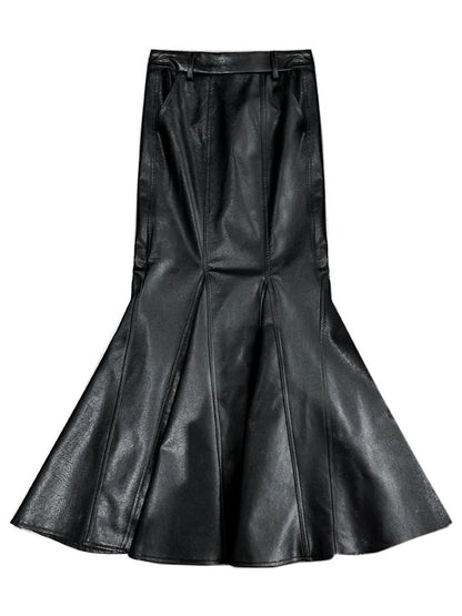 Brooks Faux Leather Maxi Skirt Threads & Bond