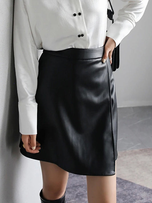 Caeli Faux Leather skirt Threads & Bond