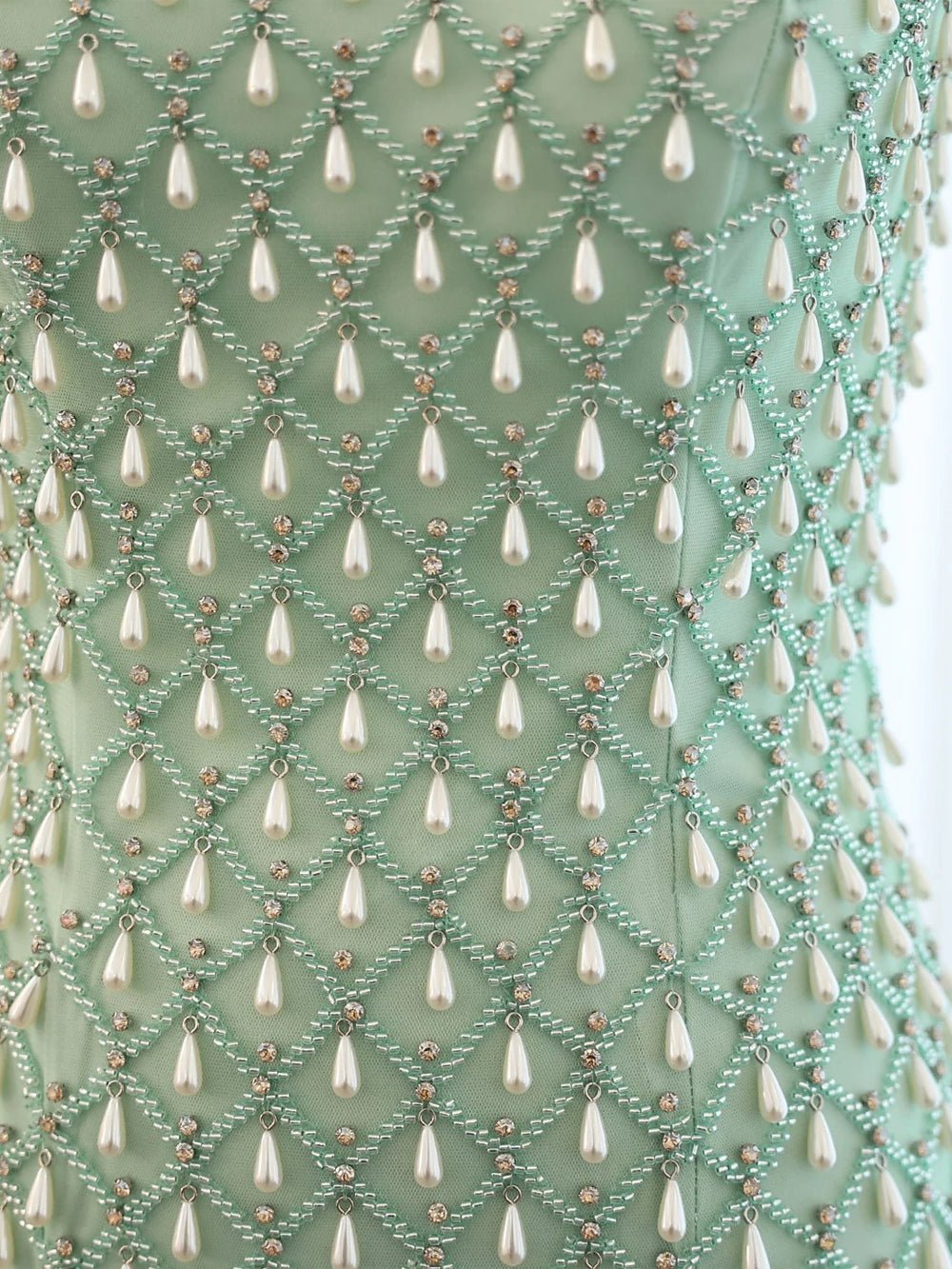 Celia Crystal Pearl Mermaid Maxi Dress Threads & Bond