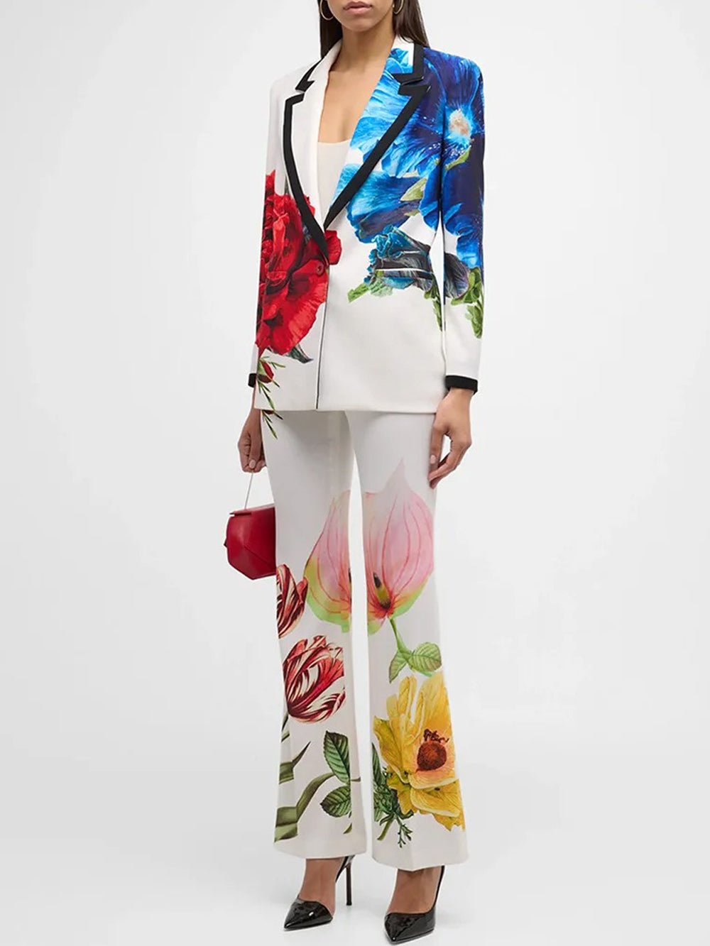 Charlotte Floral Printed Blazer & Pant Set Threads & Bond