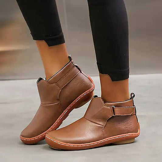 Macy | Orthopedic leather ankle boots