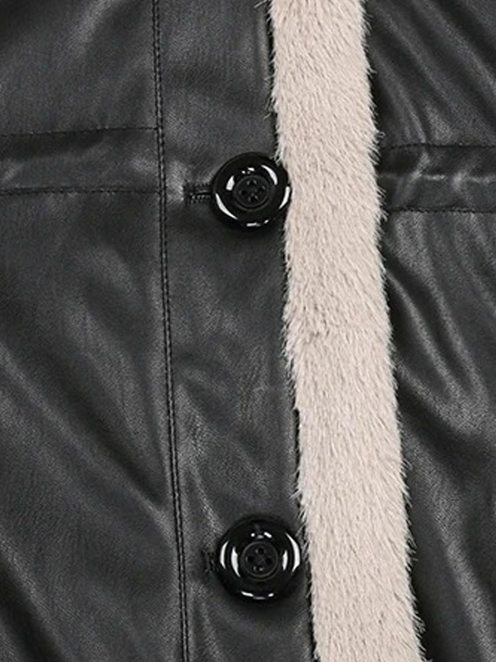 Cleo Faux Leather Coat Threads & Bond