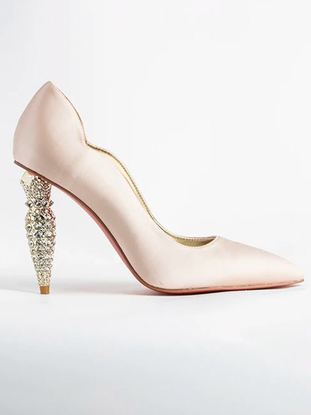 Dixen Pumps Rhinestone Heel Threads & Bond