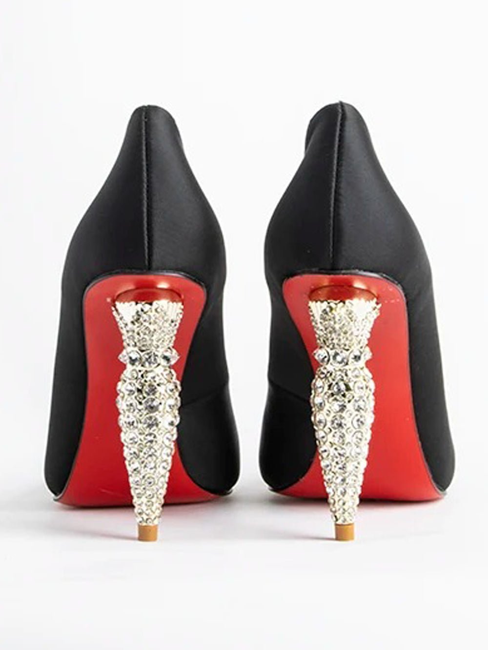 Dixen Pumps Rhinestone Heel Threads & Bond