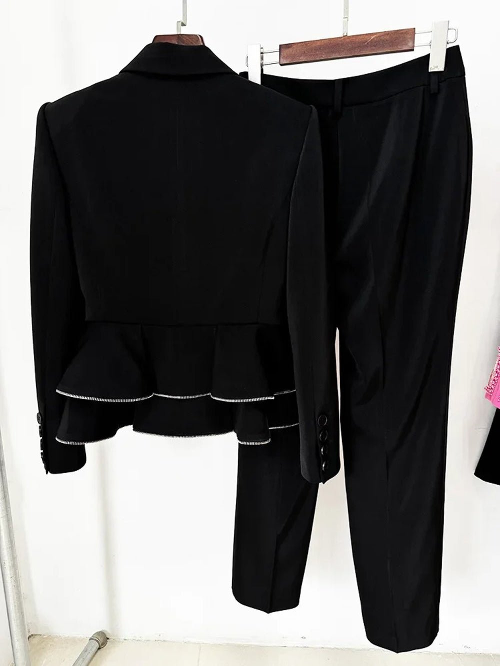 Emily Ruffle Blazer & Pant Set