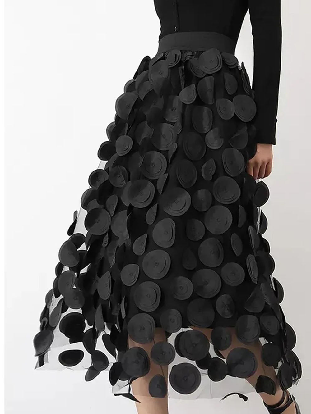 Eva Tulle Midi Skirt Threads & Bond