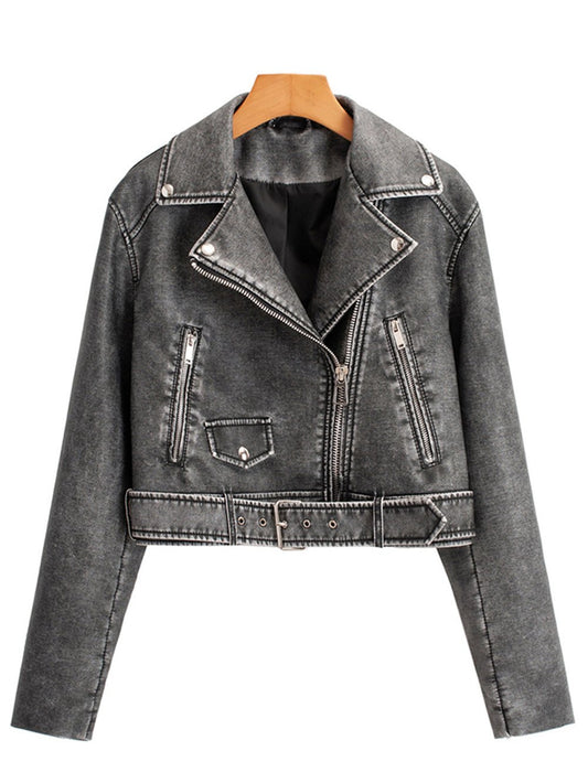 Gracie Faux Leather Short Jacket