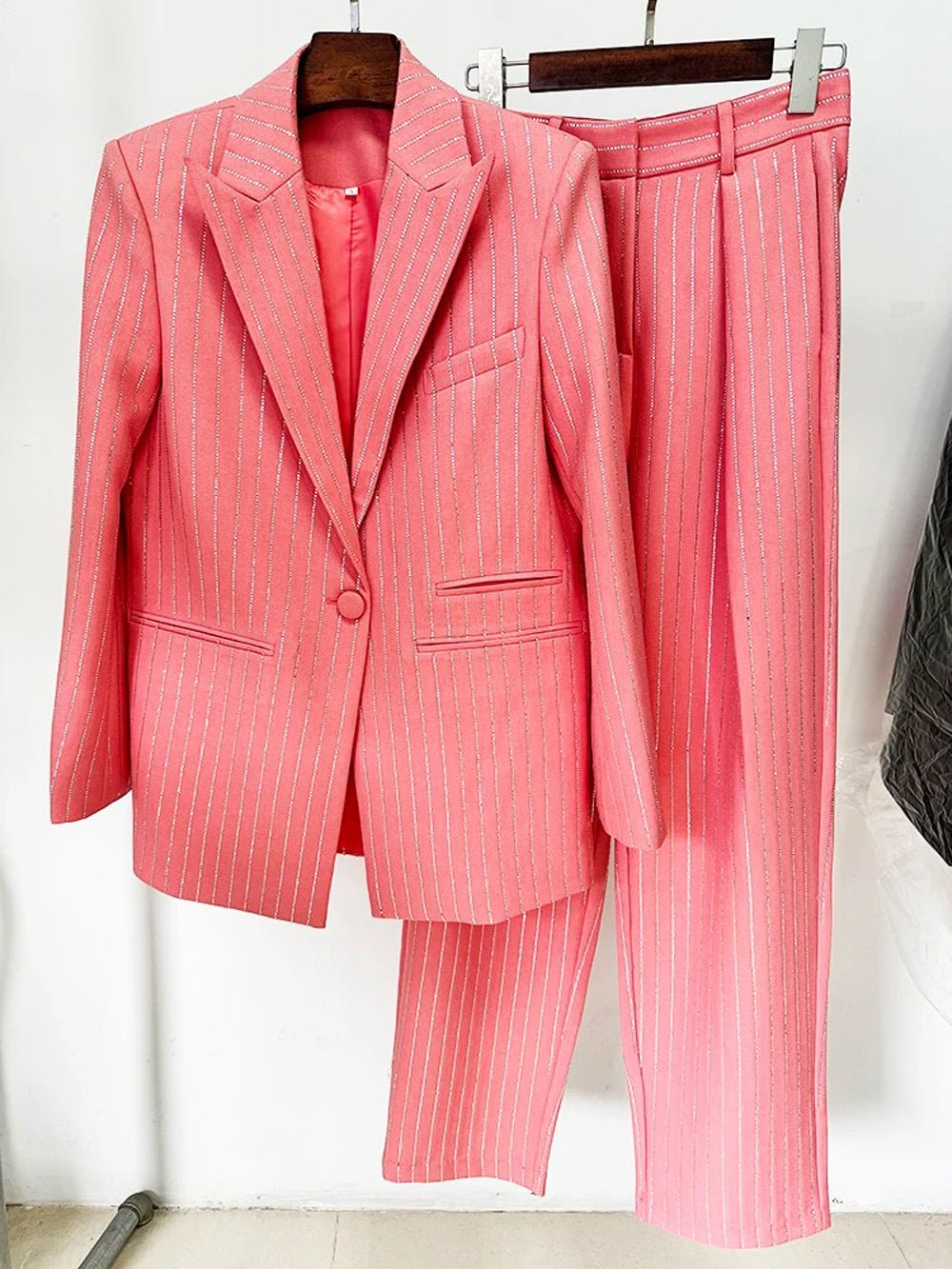 Hailey Diamond Blazer & Pant Suit Set Threads & Bond