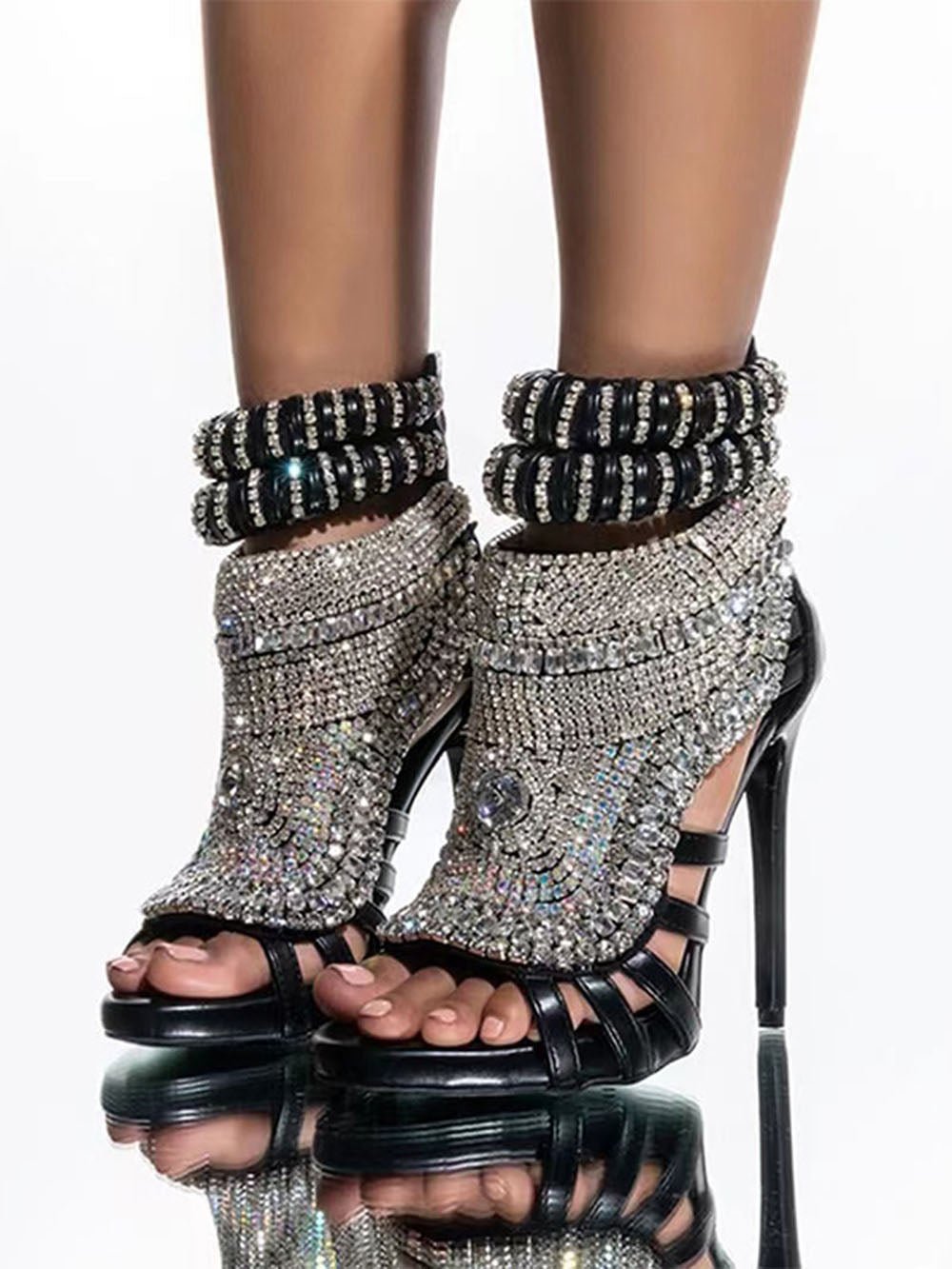 Harlow Diamond Rhinestone Heel