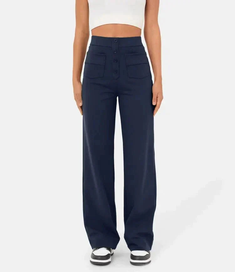 MIA - Women's High Waisted Elastic Trousers