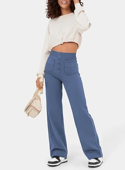 MIA - Women's High Waisted Elastic Trousers