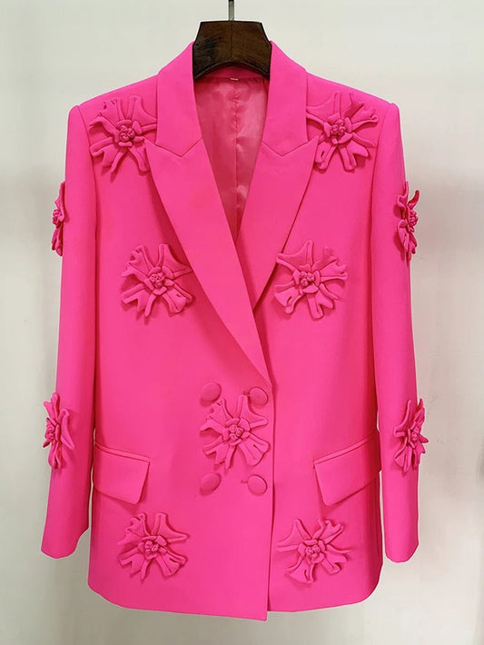 Jacket Flower Double Breasted  Blazer Threads & Bond