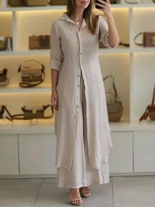 Amara - Casual linen two-piece set