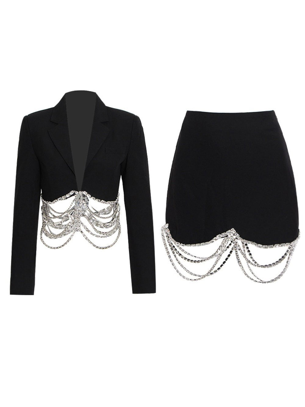 Karla Blazer & Skirt Set