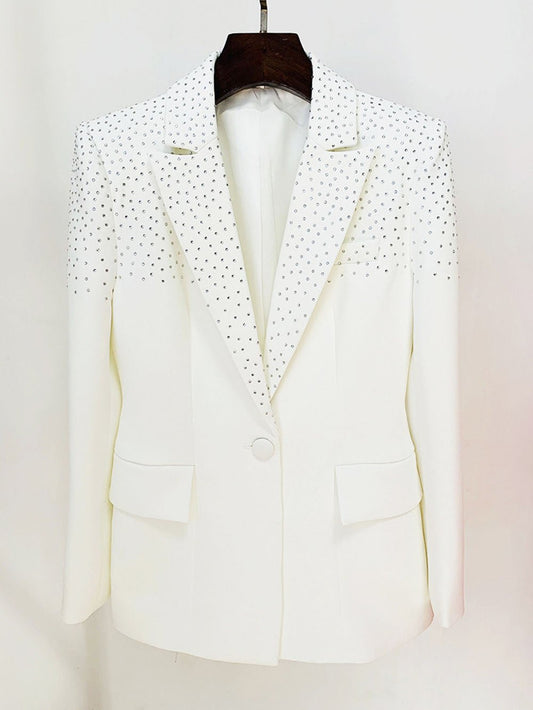 Lyric Diamond Beaded Blazer