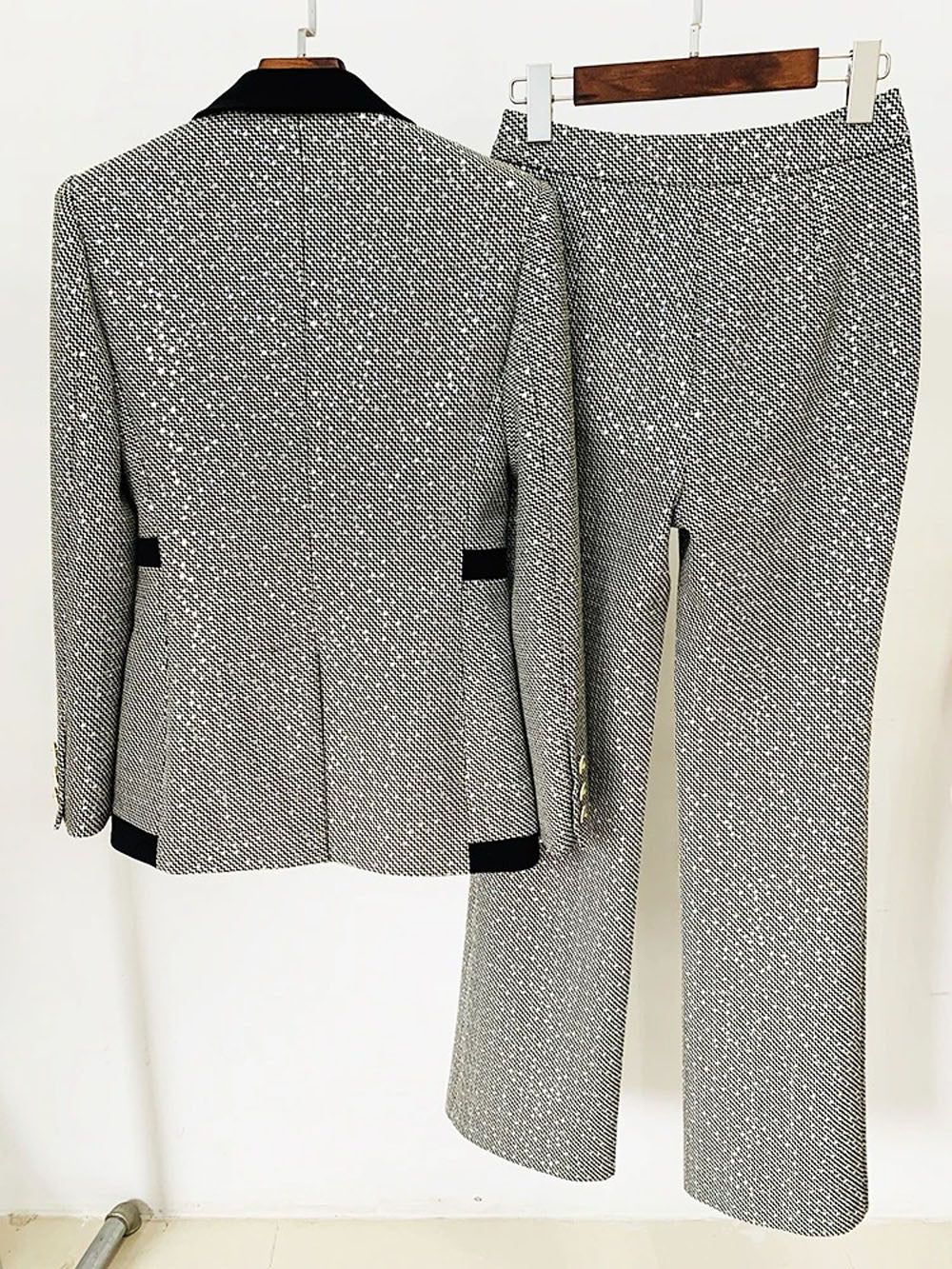 Maya Sequined Blazer & Pant Suit Set Threads & Bond