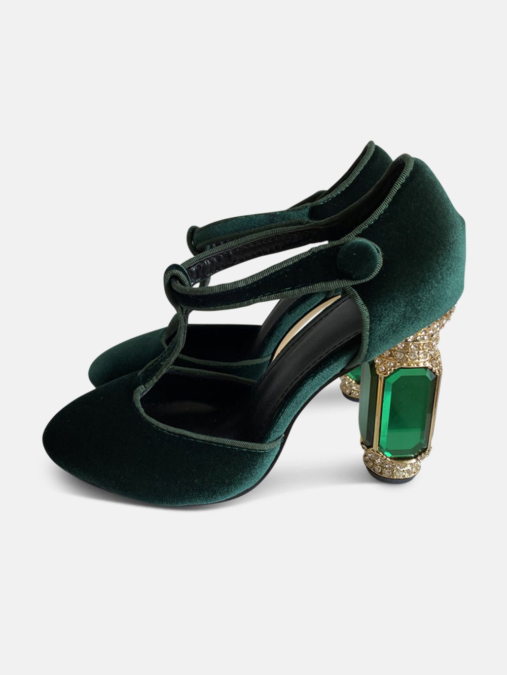 Paola Agate Chunky Heel Shoe