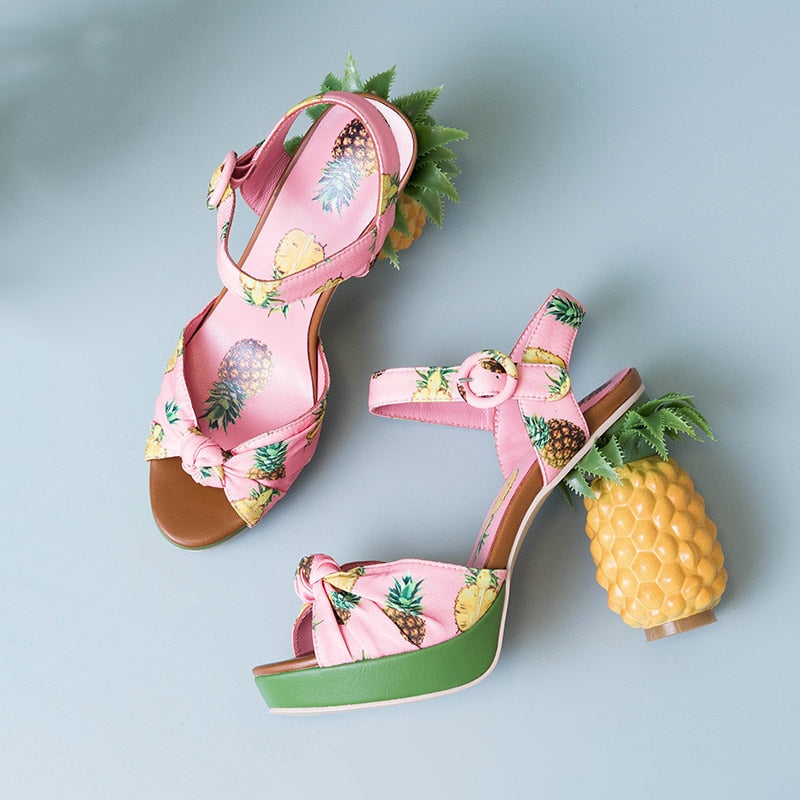 Pineapple High Heels Threads & Bond