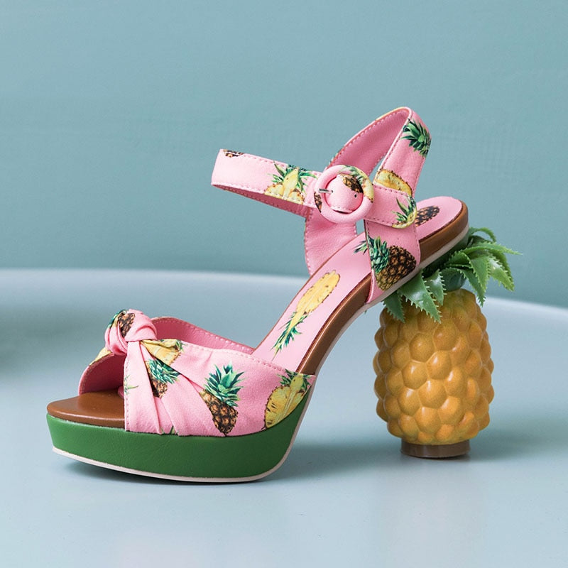 Pineapple High Heels Threads & Bond