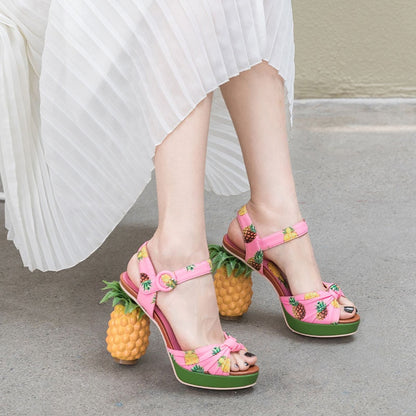 Pineapple High Heels Threads & Bond