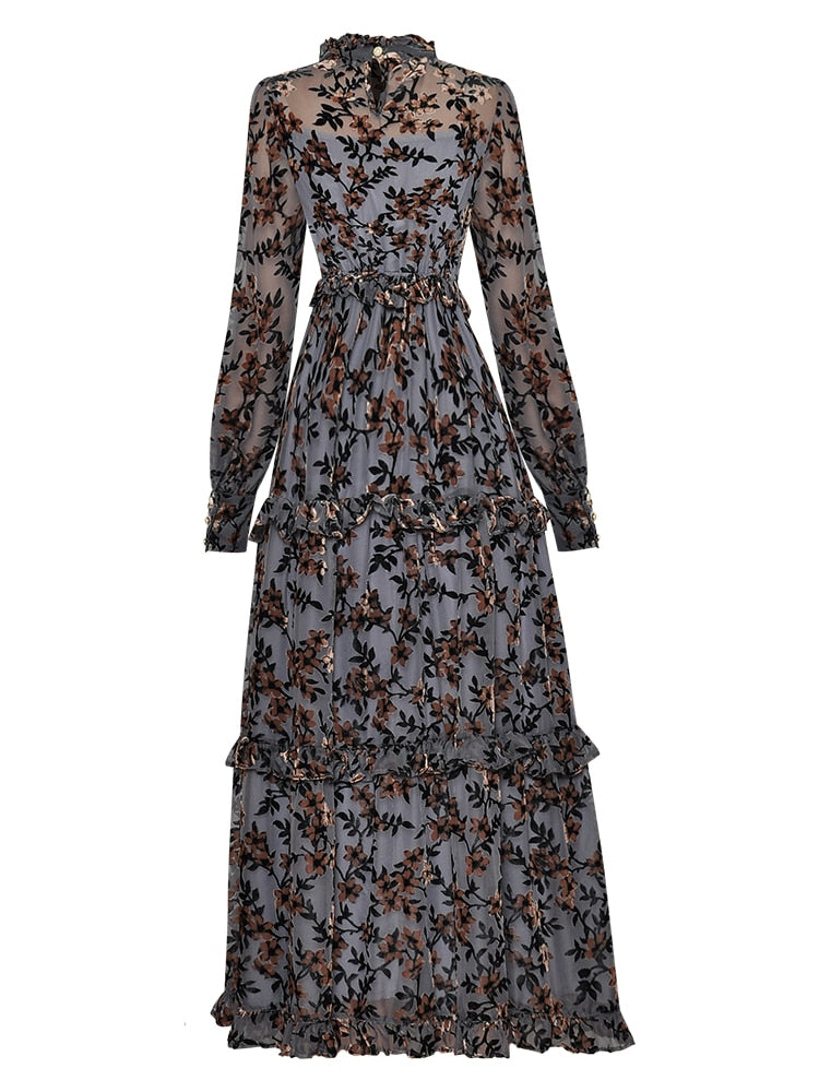 Leela Flocking Dress Threads & Bond
