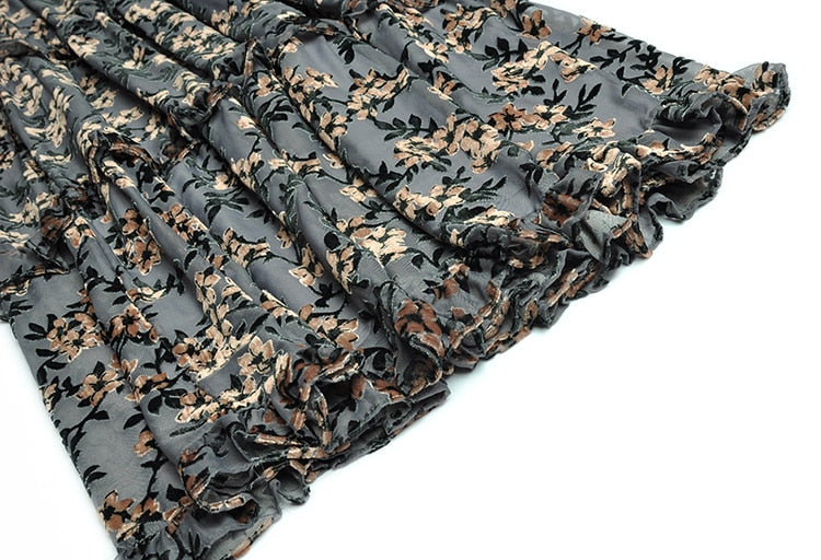 Leela Flocking Dress Threads & Bond