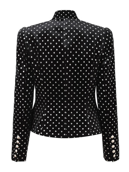 Rema Polka Dot Diamond Blazer Threads & Bond