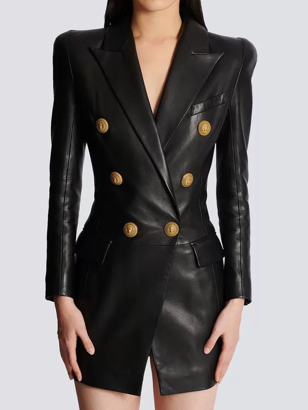 Sarah Metal Button Blazer