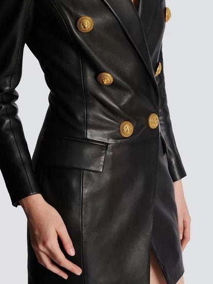 Sarah Metal Button Blazer