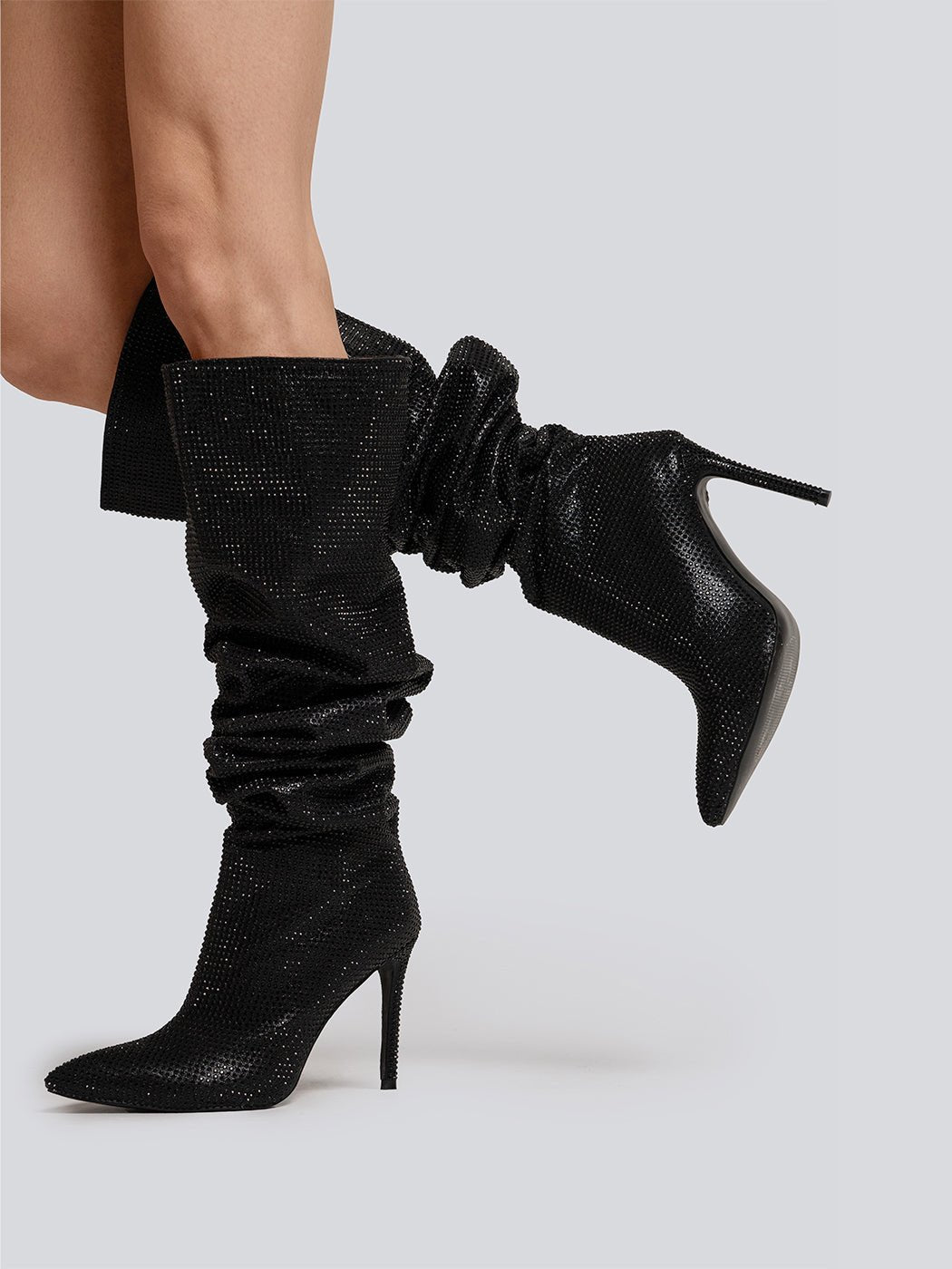 Taylor Sparkle Slouchy Stone Stiletto Boots Threads & Bond