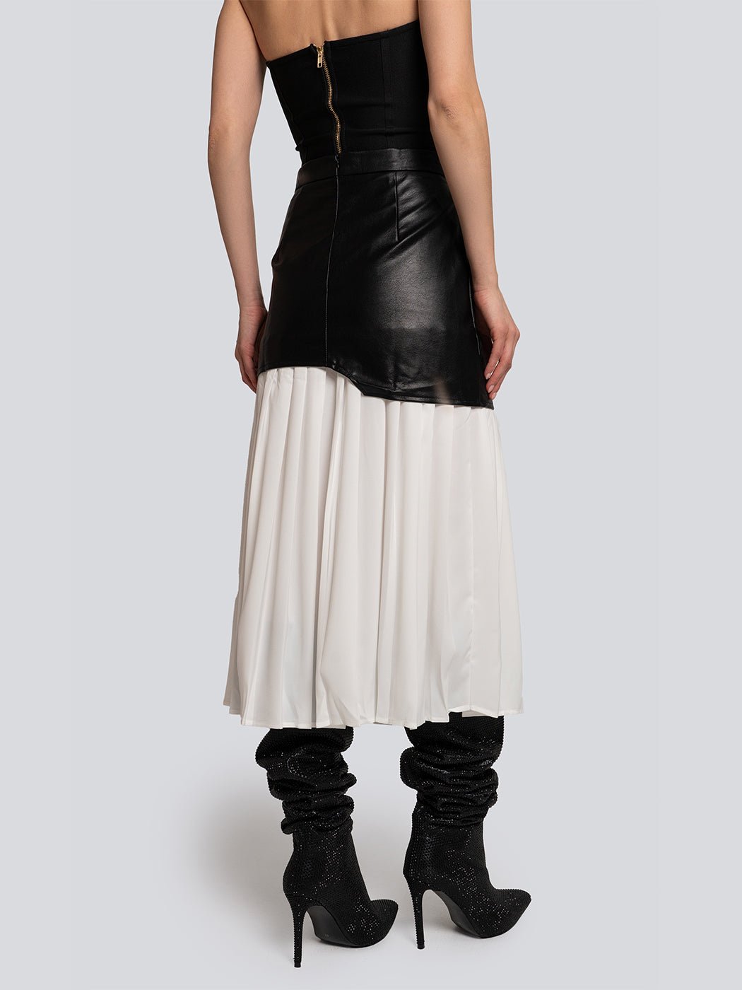 Tory Pleated Midi Skirt Threads & Bond