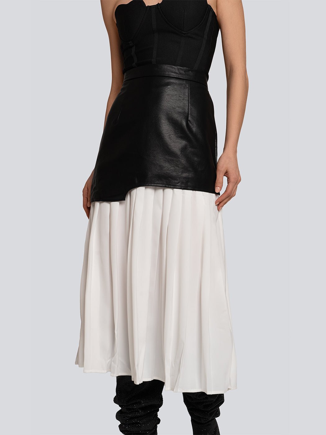 Tory Pleated Midi Skirt Threads & Bond