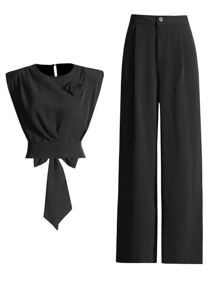 Wallis Sleeveless Wide Leg Pant & Set Threads & Bond