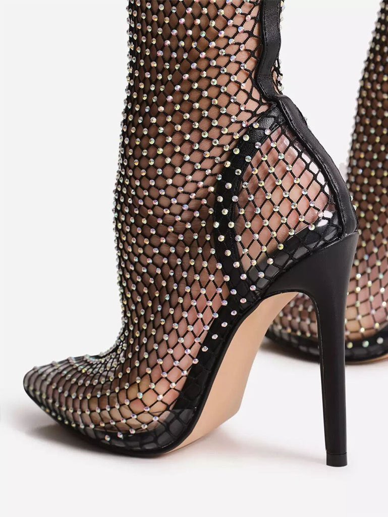 Zeus Crystal High Heels