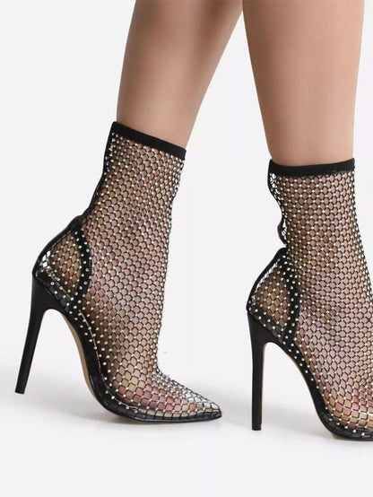 Zeus Crystal High Heels